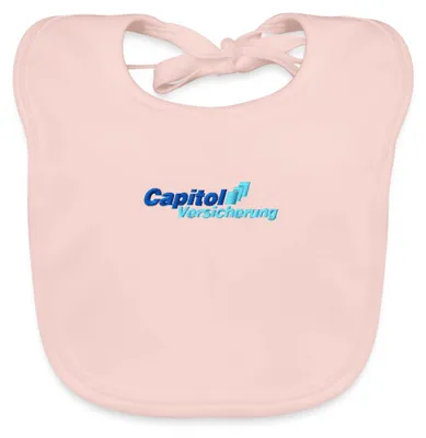 Produktbild von Spreadshirt Stromberg Gesticktes Logo Der Capitol Versicherung  Baby Lätzchen Waschbar, One size, Rose