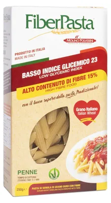 Immagine prodotto di Fiberpasta Penne Basso Indice Glicemico 250 G