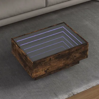 Produktbild von Möbel LED-Couchtisch Räuchereiche 70x50x30 cm Holzwerkstoff - Couchtische 847515