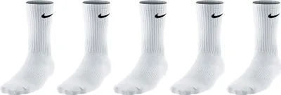 Produktbild von 5 Paar Nike SX7664 Socken Lang Herren Damen - Farbe: weiß - Größe: 42-46