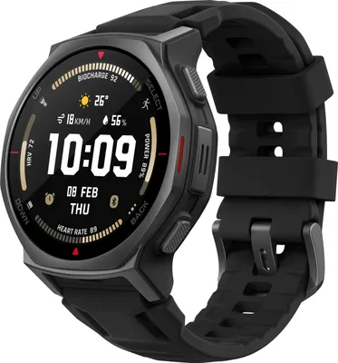 Produktbild von Amazfit T-rex 3 Pro, 3,35 cm (1.32"), AMOLED, Touchscreen, 16 GB, GPS, 46,8 g