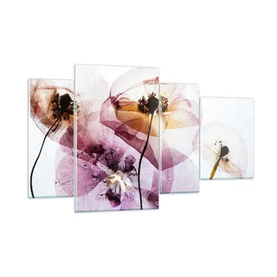 Produktbild von Bilder auf glas - blume sommer natur - 120x70cm - Glasbilder - Wandbilder - Kunstdruck - zum Aufhängen bereit - Wanddekoration aus Glas - Glas Bilder - Wandbild auf Glas - 4 Teile - GDL120x70-3821