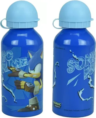 Produktbild von Sonic The Hedgedog ALU Sportflasche Wasserflasche Trinkflasche Flasche 400 ml