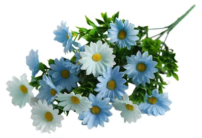 Produktbild von Künstlicher Blumenstrauß mit grünen Blättern, realistisch, UV-beständig, aus Kunstseide, für drinnen und draußen, Garten, Terrasse, Balkon, Zuhause.