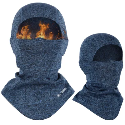 Obrázek produktu pro Termoizolační kukla, maska na obličej, lyžařská maska, modrá barva, univerzální velikost