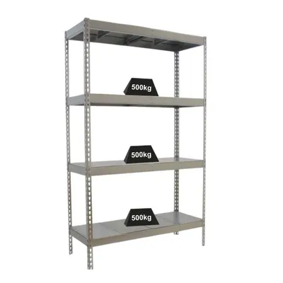 Zdjęcie produktu dla PROREGAL regał do dużych obciążeń METAL BEAST FOUR | wys. x szer. x gł. 200x210x75 cm | obciążenie półki 500 kg | ocynkowany