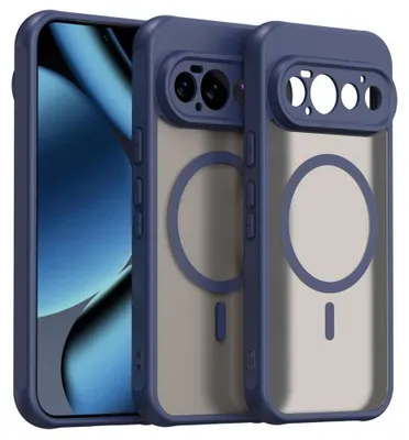 Produktbild von Google Pixel 11 Pro Hülle - Coverup Mattes Transparentes Back Cover mit Kameraschutz - MagSafe Compatible - Blau