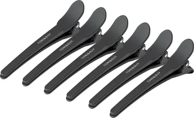 Produktbild von Friseurklammern E-17 10 Stück 10,5CM - schwarz