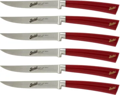 Produktbild von BERKEL Set 6 Steakmesser Elegance Rot