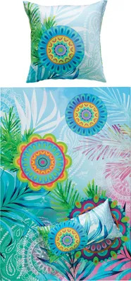 Produktbild von REDBEST Bettwäsche blau 1x 200x200 cm + 2x 80x80 cm