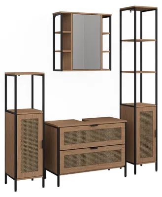 Obrázok produktu pre Súprava kúpeľňového nábytku Vicco Linara dub Sada 4 ks, Model 63270