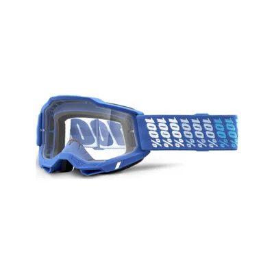 Produktbild von 100% Motocross Brille Accuri 2 Klar , Yarger - Blau Weiß