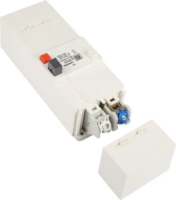 Image de disjoncteur basse tension bipolaire 30-60A, AC 50Hz/60Hz, avec protection contre les surcharges et les courts-circuits, montage sur rail DIN