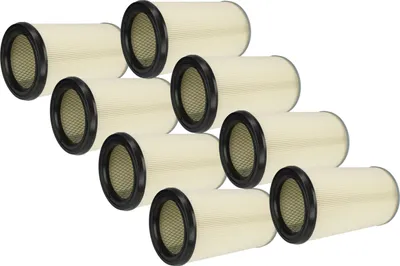 Produktbild von vhbw 8x Faltenfilter Ersatz für Kärcher 57310070, 5.731-007.0 für Staubsauger - Patronenfilter Blau Silber Weiß