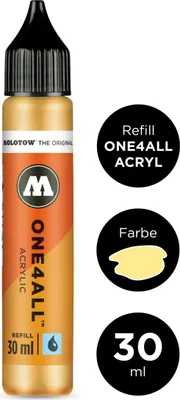 Produktbild von Molotow Nachfüllflasche ONE4ALL ACRYLIC 30ml, Nr. 115, vanille pastell