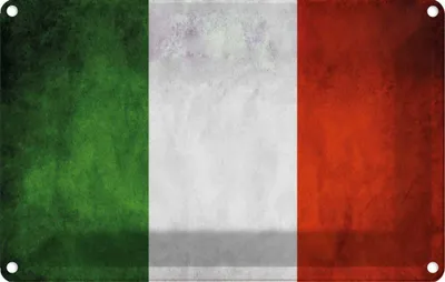 Produktbild von vianmo Blechschild 12x18 cm Italien Fahne Flagge Wappen