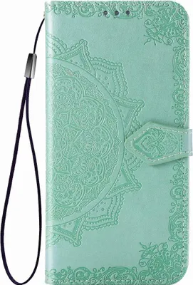 Produktbild von Mobigear Mandala  Motorola One Fusion Plus Hülle Klapphülle Geldbörse - Türkis