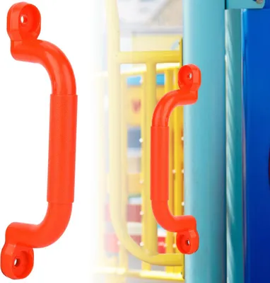 Obrázek produktu pro Pár plastových dětských dětských hřišť Bezpečnostní neklouzavé rukojeti Swing Toy Accessories (červená)
