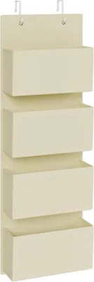 Immagine prodotto di Organizzatore da appendere dietro la porta - Organizzatore per porta con 4 scomparti - Pieghevole - 33,5 x 12 x 100 cm