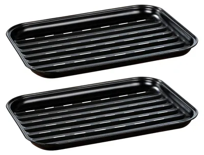 Produktbild von WENKO Grillschale Mod. Luca, 2er Set, aus rostfreiem Edelstahl