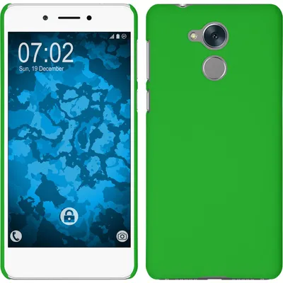 Produktbild von PhoneNatic Case kompatibel mit Huawei Nova Smart (Honor 6c) - Hülle grün gummiert Hard-case Cover