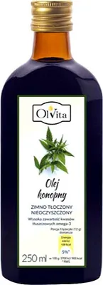 Obrázek produktu pro OLVITA Konopný olej lisovaný za studena 250 ml