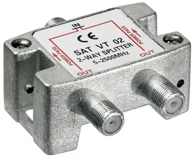 Produktbild von Goobay 63454, Kabelsplitter, 5 - 2450 MHz, Metallisch, 1 Stück(e)