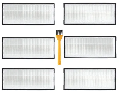Produktbild von HEPA-Filter - Ersatzfilter für Saugroboter - Zubehör für S7 S7 Maxv S7 Maxv Ultra S7 Max Ultra S7 Pro Ultra S8 S8+ S8 Pro Ultra - 6 Stück mit Reinigungsbürste