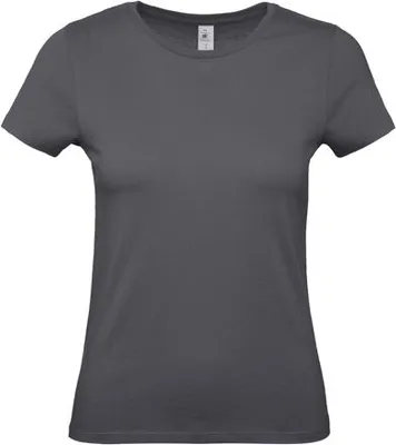 Produktbild von Damen-T-Shirt, Kurzarm - B&C #E150/W - dark grey - Größe M