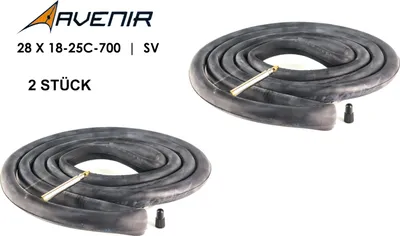 Produktbild von 2 Stück 28 Zoll Rennrad Fahrrad Schlauch 18-25mm Anti Platt 700x18-25c Sclaverand Ventil 48mm