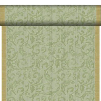 Produktbild von 4x DUNI Bio Dunicel® Tête-à-Tête-Tischläufer 0,4 x 24 m Rich Damast Pistachio