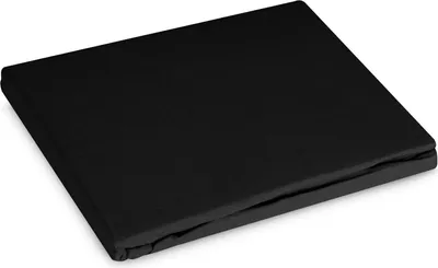 Zdjęcie produktu dla Prześcieradło z gumką Basic 100x200 +30 cm bawełna czarne