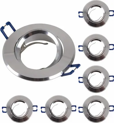 Produktbild von 6x Einbaurahmen GU10 SET 68mm inkl GU10 Fassung 16302-1