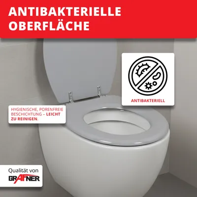 Produktbild von Grafner WC-Sitz mit Absenkautomatik in verschiedenen Designs : Football Farbe: Football