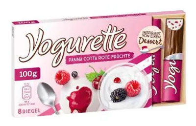 Produktbild von Yogurette Panna Cotta Rote Früchte 8 Riegel