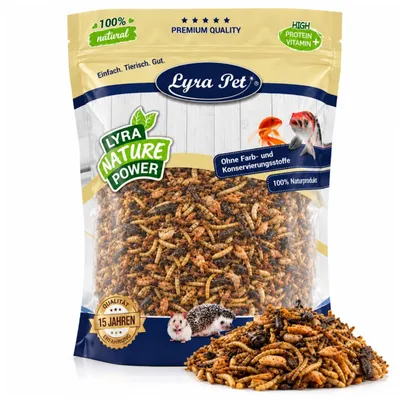 Productafbeelding van 1 kg Lyra Pet® Protein Boost Insectenmix - met meelwormen, garnalen en sprinkhanen