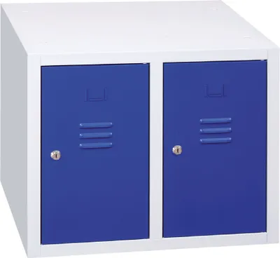 Produktbild von Aufsatzschrank, 500 x 600 x 500 mm, lichtgrau/enzianblau