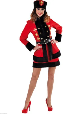 Produktbild von M215150-M Damen Kosakenkostüm Kosakenkleid Gr.M