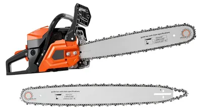 Zdjęcie produktu dla Pilarka łańcuchowa SucceBuy 508 & 558,8 mm, silnik 62 ccm, 2-suwowy, 2,7 kW, idealna do prac stolarskich, cięcia drzew i prac wycinka, 11 500 obr./min, synchronizowany gaźnik, antypoślizgowy uchwyt, dwa zbiorniki