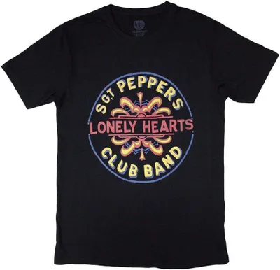 Produktbild von The Beatles - "Painted Pepper" T-Shirt für Herren/Damen Uni RO11147 (XXL) (Schwarz)