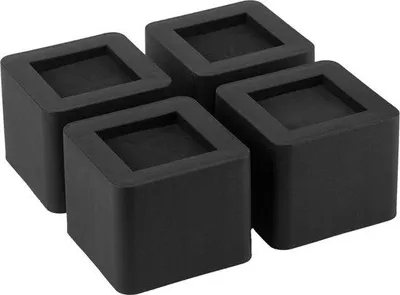 Produktbild von Famanu Möbelverhoger Heavy Duty Design - 4 Stück, Schwarz