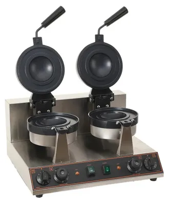 Produktbild von Elektrisches Doppel-Waffeleisen und Burgergrill - Tischgrill/Waffeleisen - 1000–1500 W - Wechselplatten für Waffeln - Für Eis, Burger, Sandwiches