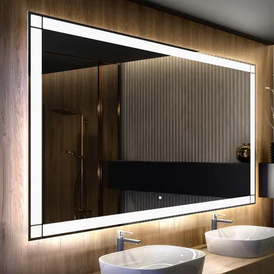 Produktbild von Artforma Badspiegel 190x60 cm - mit LED Beleuchtung - LED Farbe Kaltweiß 7000K - Individuell Nach Maß - Beleuchtet Wandspiegel Lichtspiegel Badezimmerspiegel | Lichtschalter: Touch Schalter |LED125
