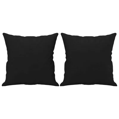 Immagine prodotto di Cuscini Decorativi 2 pz Nero 40x40 cm in Tessuto Microfibra