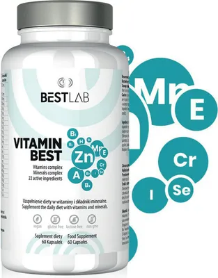 Produktbild von BESTLAB VitaMinBest (Vitamin- und Mineralienkomplex) 60 Kapseln