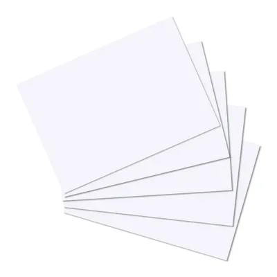 Image de Herlitz Karteikarte A6 blanko weiß            100er Packu