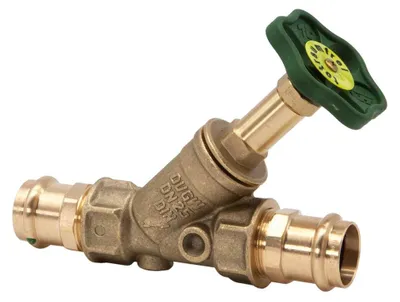 Produktbild von Schlösser Armaturen FREISTROMVENTIL, PRESSANSCHL.IG O.ENTL, N.ST.SP, DN25, PRESS28, DVGW