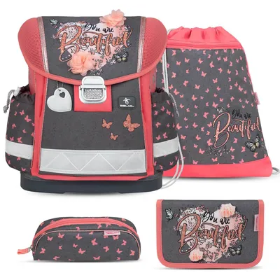 Produktbild von Belmil Schulranzen Set Classy Bloomy Blossom 4-teilig