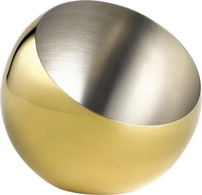 Produktbild von APS 40773 Schale SPHERE, Ø 16 cm, Höhe 15 cm, 0,8 Liter, Edelstahl, Gold-Look