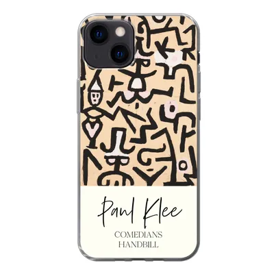 Produktbild von MuchoWow® Handyhülle Schutzhülle Hülle für iPhone 13 Gemälde - Paul Klee - Komödianten Flugblatt Silikon Softcase Handy Hülle - Karteninhaber